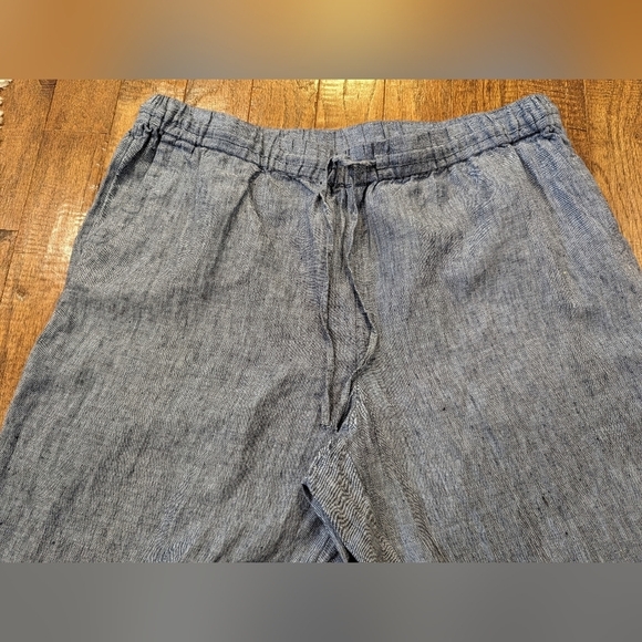 Charter club Luxury blue linen Drawstring-Waist Pants Size XL fit 1x - Picture 11 of 13